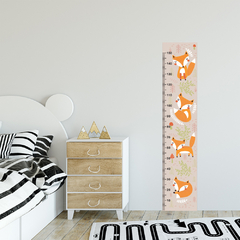 Régua de Crescimento Infantil Adesivo Raposa Animais Menino Menina Bebê - 012reg - comprar online