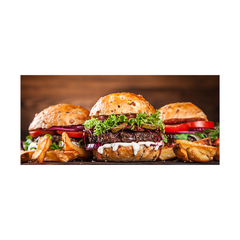 Painel Adesivo Hamburguer Restaurante Lanchonete - 0136pdt - Allodi