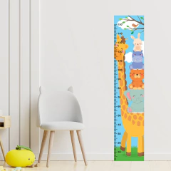 Régua de Crescimento Infantil Adesivo Safari Animais Menino Menina Bebê - 013reg na internet