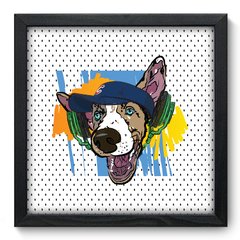 Quadro Decorativo com Moldura - Cachorro - 014qns