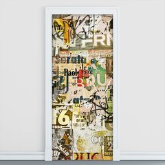 Adesivo Decorativo de Porta - Colagem - 015cnpt