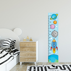 Régua de Crescimento Infantil Adesivo Astronauta Foguete Menino Menina Bebê - 015reg - comprar online