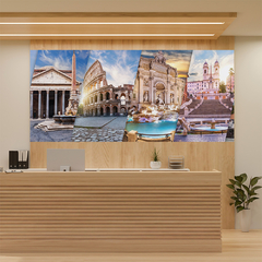 Painel Adesivo Itália Coliseu Roma Pontos Turísticos Mundo - 0165pdt
