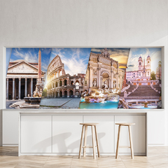 Painel Adesivo Itália Coliseu Roma Pontos Turísticos Mundo - 0165pdt - comprar online