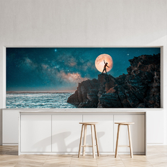 Painel Adesivo Natureza Luar Paisagem Sala - 0178pdt - comprar online
