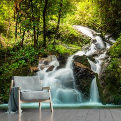 Papel de Parede Paisagem Cachoeira Natureza Sala Painel Adesivo - 017pc