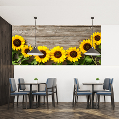 Painel Adesivo Flores Decoração Sala - 0188pdt - comprar online