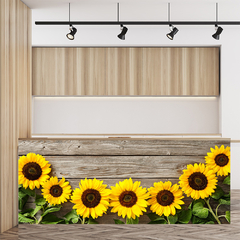Painel Adesivo Flores Decoração Sala - 0188pdt