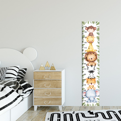 Régua de Crescimento Infantil Adesivo Safari Animais Menino Menina Bebê - 019reg - comprar online