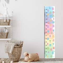 Régua de Crescimento Infantil Adesivo Alfabeto Escola Quarto Menino Menina Bebê - 020reg - comprar online