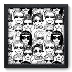 Quadro Decorativo com Moldura - Rostos - 021qnd