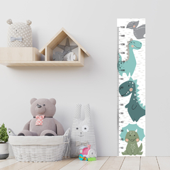 Régua de Crescimento Infantil Adesivo Dinossauro Dino Menino Menina Bebê - 021reg