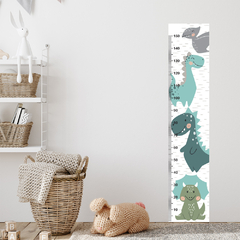 Régua de Crescimento Infantil Adesivo Dinossauro Dino Menino Menina Bebê - 021reg - Allodi