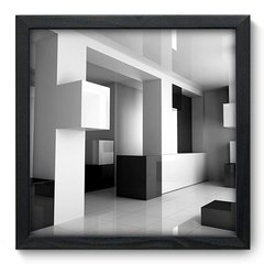 Quadro Decorativo com Moldura - Arquitetura - 022qnd