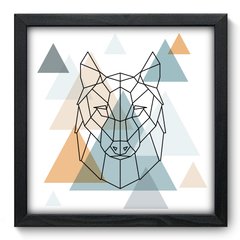 Quadro Decorativo com Moldura - Lobo - 022qns