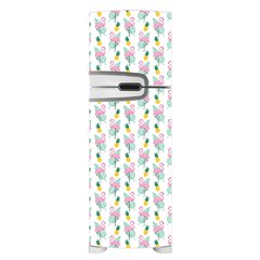 Adesivo Decorativo de Geladeira - Flamingo Abacaxi - 025gel