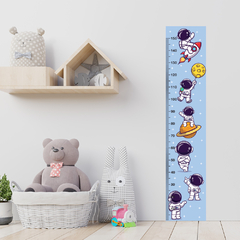 Régua de Crescimento Infantil Adesivo Astronauta Espaço Menino Menina Bebê - 025reg