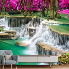 Papel de Parede Paisagem Cachoeira Natureza Sala Painel Adesivo - 026pc