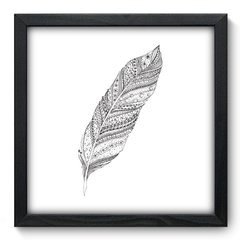 Quadro Decorativo com Moldura - Pena - 027qns