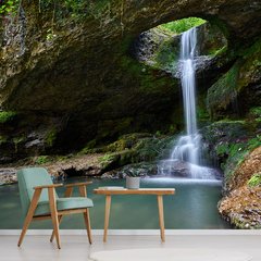 Papel de Parede Paisagem Cachoeira Natureza Sala Painel Adesivo - 028pc