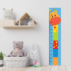 Régua de Crescimento Infantil Adesivo Girafa Animais Menino Menina Bebê - 028reg