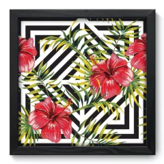 Quadro Decorativo com Moldura - Flores - 030qnf