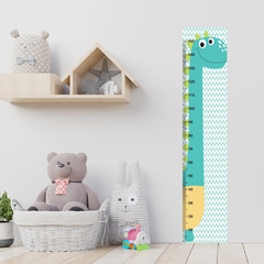 Régua de Crescimento Infantil Adesivo Dinossauro Dino Menino Menina Bebê - 032reg