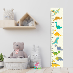 Régua de Crescimento Infantil Adesivo Dinossauro Dino Menino Menina Bebê - 033reg