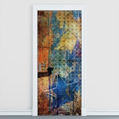 Adesivo Decorativo de Porta - Pintura - Abstrato - 035cnpt