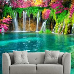 Papel de Parede Paisagem Cachoeira Natureza Sala Painel Adesivo - 038pc
