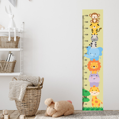 Régua de Crescimento Infantil Adesivo Safari Animais Menino Menina Bebê - 038reg - Allodi