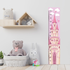 Régua de Crescimento Infantil Adesivo Castelo Princesa Menina Bebê - 039reg