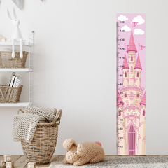 Régua de Crescimento Infantil Adesivo Castelo Princesa Menina Bebê - 039reg - Allodi
