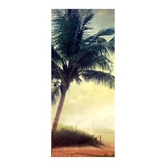 Adesivo Decorativo de Porta - Praia - Coqueiro - 040cnpt na internet