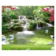 Papel de Parede Paisagem Cachoeira Natureza Sala Painel Adesivo - 040pc na internet