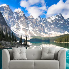 Papel de Parede Paisagem Lago Natureza Sala Painel Adesivo - 042pc