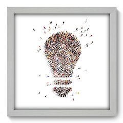 Quadro Decorativo com Moldura - Lâmpada - 042qnd - comprar online