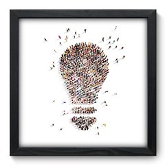 Quadro Decorativo com Moldura - Lâmpada - 042qnd