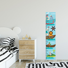 Régua de Crescimento Infantil Adesivo Animais Barcos Menino Menina Bebê - 042reg - comprar online