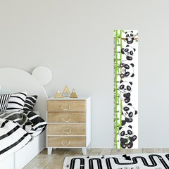 Régua de Crescimento Infantil Adesivo Animais Pandas Menino Menina Bebê - 043reg - comprar online