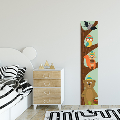 Régua de Crescimento Infantil Adesivo Safari Animais Aviões Menino Menina Bebê - 044reg - comprar online