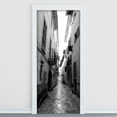 Adesivo Decorativo de Porta - Rua - Vilarejo - 045cnpt