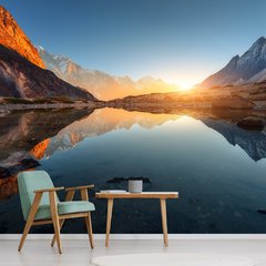 Papel de Parede Paisagem Lago Natureza Sala Painel Adesivo - 049pc