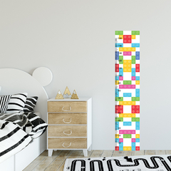 Régua de Crescimento Infantil Adesivo Bloco de Montar Escola Quarto - 050reg - comprar online