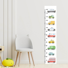 Régua de Crescimento Infantil Adesivo Carrinhos Escola Quarto Menino - 051reg na internet