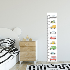 Régua de Crescimento Infantil Adesivo Carrinhos Escola Quarto Menino - 051reg - comprar online