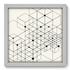 Quadro Decorativo com Moldura - Linhas - 052qna - comprar online