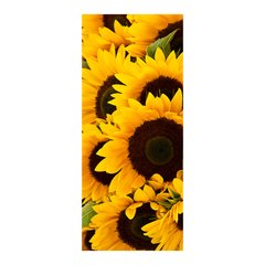 Adesivo Decorativo de Porta - Flores - Girassol - 054cnpt na internet