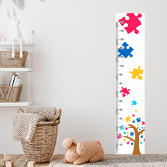 Régua de Crescimento Infantil Adesivo Autismo Quarto Consultório Bebê Criança - 058reg - comprar online