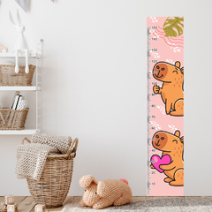 Régua de Crescimento Infantil Adesivo Capivara Quarto Menina Menino Bebê - 059reg - comprar online